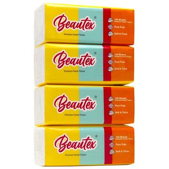 Beautex 3PLY soft pack 140s x 4Packs
