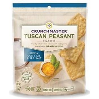 Crunchmaster Tuscan Peasant Crackers Simply Olive Oil And Sea Salt