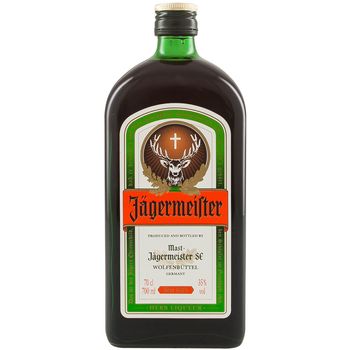 Jagermeister liqueur And Retro flask 0.7l