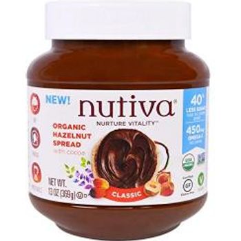 Nutiva Organic Hazelnut Spread with Cocoa Classic 13 Ounce