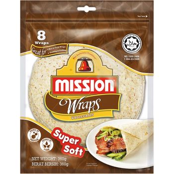 Mission Wraps Wholegrain 360g