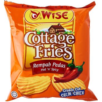 Wise Cottage Fries Potato Chips Hot And Spicy 65g
