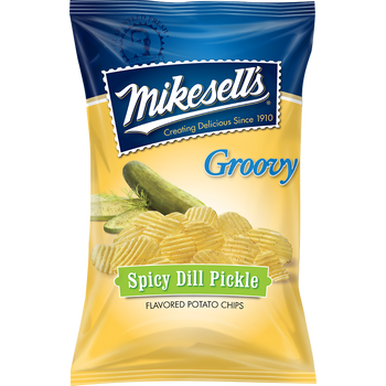 Mikesell's Groovy Spicy Dill Pickle Flavored Potato Chips 60g
