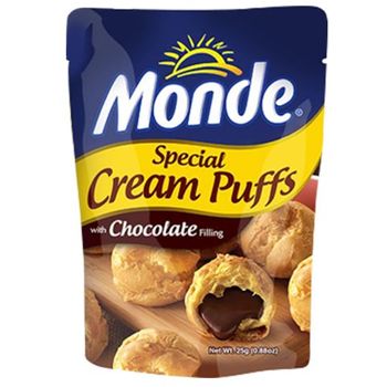Monde Special Cream Puffs Chocolate 25g