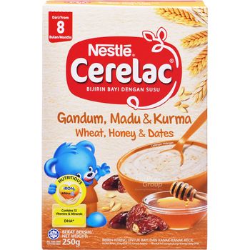 Nestle Cerelac Cereal Wheat Honey Dates 250g