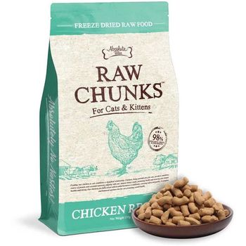 Absolute Bites Cats And Kitten Freeze Dried Raw Chunks Chicken 150g