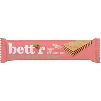 Bett’r Organic Cocoa Hazelnut Wafer 30g