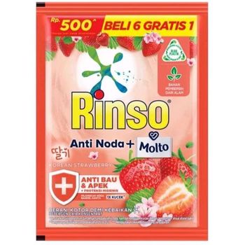 Rinso Molto Liquid Detergent Korean Strawberry 18ml