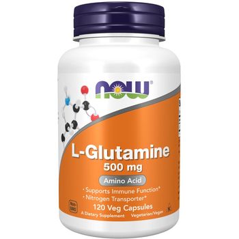 Now (Foods) - Amino Acid, L-Glutamine 500mg (120 veggie capsules)