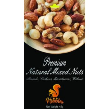 Nibbles Premium Natural Mixed Nuts 45g