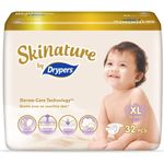 Drypers Skinature Premium Baby Diapers XL 32pcs