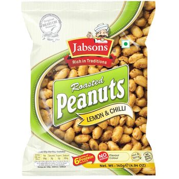 Jabson's Roasted Peanuts Lemon And Chilli 140g