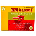 Jamu EM Capsules Menstrual Soothing (550mg x 12capsules)