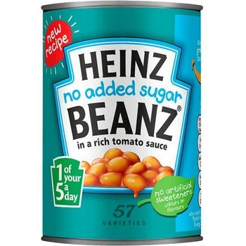 Heinz Baked Beans No Sugar Added In Tomato Sauce 415g