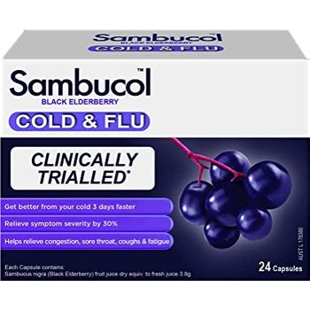 Sambucol Cold And Flu 24 Capsules