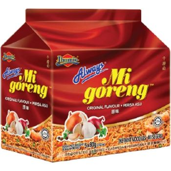 Ibumie Mi Goreng Instant Noodle Asli Original Flavor 5 x 80g
