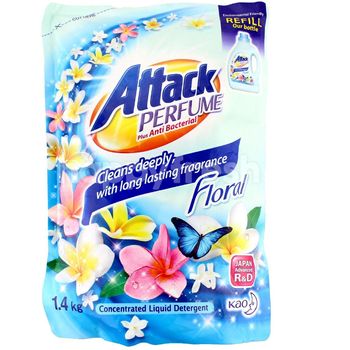 Attack Perfume Plus Antibacterial Floral 1.4kg