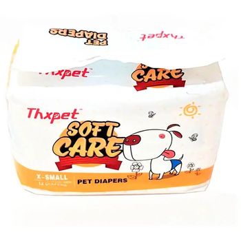 Thxpet Pet Diapers Soft Care X-Small 12pcs