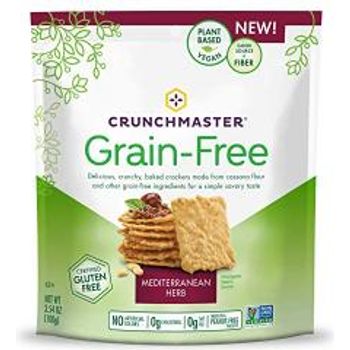 Crunchmaster Grain-free Crackers Gluten Nongmo Mediterranean Herb 3.54 Ounce