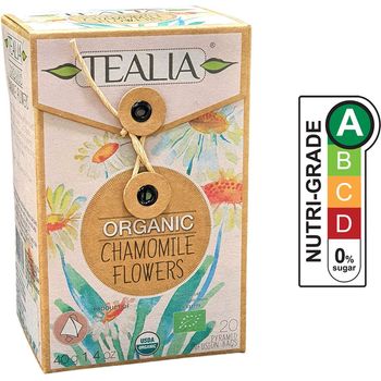 Tealia Organic Chamomile (Pyramid Infusion Bags) 40gm