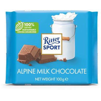 Ritter Sport Alpine Milk Chocolate 100g