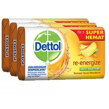 Dettol Re Energize Anti Bacterial Bar Soap 3pcs 100g