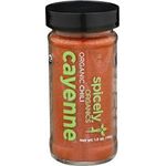 Spicely Organic Cayenne Pepper Powder 1.60 Ounce Jar Certified Gluten