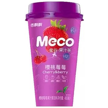 香飘飘蜜谷果汁茶- 樱桃莓莓 Xiang Piao Piao Meco Fruit Tea Cherry And Berry Flavour 400ml