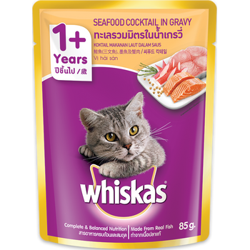 Whiskas Cat Wet Food Seafood Cocktail 85g