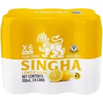 Singha Lemon Soda Zero No Sugar 330ml