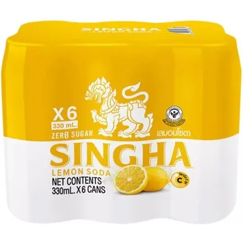Singha Lemon Soda Zero No Sugar 330ml