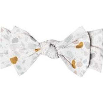 Copper Pearl Baby Knit Headband Bow Arlo