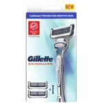 Gillette Skinguard Razor Handle Plus 2 Cartridges