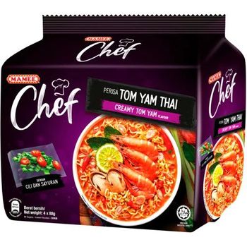 Mamee Chef Creamy Tom Yam Instant Noodle 4pcs 88g