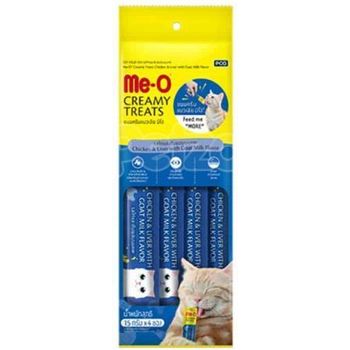 Me-O Creamy Treats Chicken-Liver And Goat Milk Cat Treats 60g