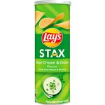Lay's Stax Sour Cream and Onion Potato Chips 135g