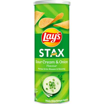 Lay's Stax Sour Cream and Onion Potato Chips 135g