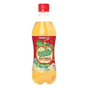 Pokka Sparklin Fuji Apple Less Sugar 500ml