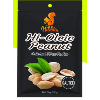 Nibbles Australian Premium Hioleic Roasted Salted Peanut 35g