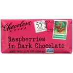 Chocolove Dark Chocolate Raspberry Mini Bar 34g