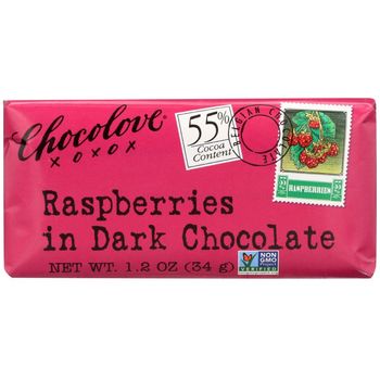 Chocolove Dark Chocolate Raspberry Mini Bar 34g