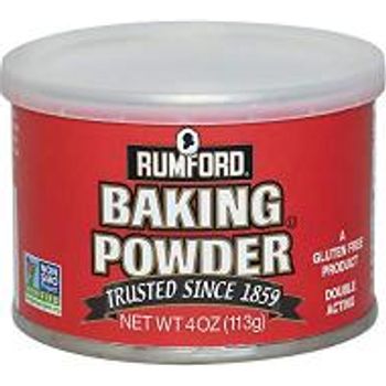 Rumford Baking Powder Non-gmo Gluten Vegan Vegetarian Double Acting Baking Powder