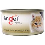 Angel Cat Canned Food Skipjack Flake And Chicken In Jelly 80g