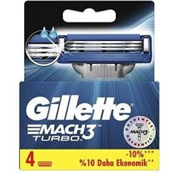 Gillette Mach3turbo Pack Of 4spare Blades