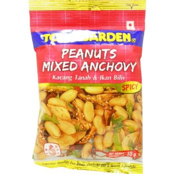 Tong Garden Snack Peanusts Mixed Anchovy Spicy Net 35g