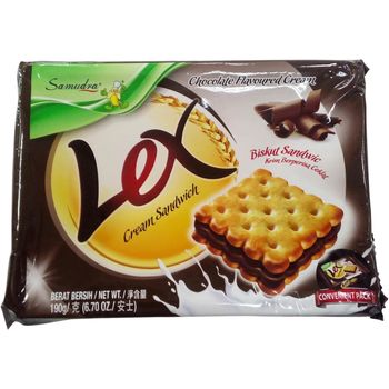 Samudra Lex Cream Sandwich Biscuits Chocolate 190g