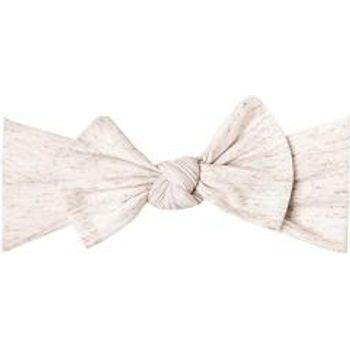 Copper Pearl Adjustable Knit Headband Oat