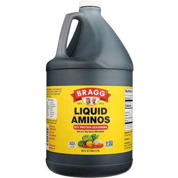 Bragg Liquid Aminos All Purpose Seasoning Natural Soy Sauce Alternative 3.8l