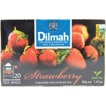 Dilmah Strawberry Ceylon Black Tea 20pcs 2g