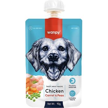 Wanpy Fresh Chicken Carrot Dog Meat Paste 90g